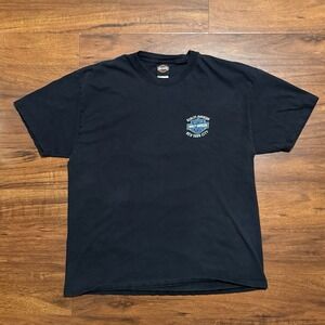 Harley Davidson NYC Skyline Graphic T Shirt Men's Black Hanes Beefy Tee XL